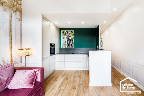 Cuisine ouverte sur salon