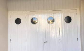 Entrée de garage propre et épurée