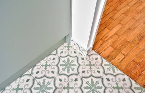 rénovation des sols de la cuisine