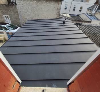 Couverture zinc couleur Anthracite