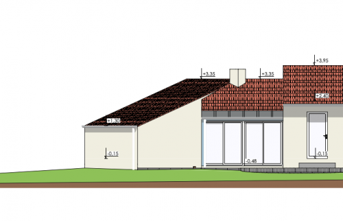 Plans surfaces - Surélévation de maison à Vertou