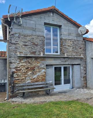 Façade de maison en pierre avant travaux de ravalement de façade - Pornic 44210