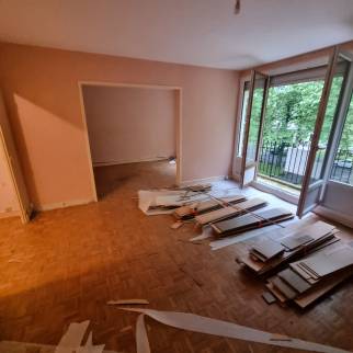 Rénovation en cours d'un appartement à Soissons