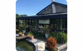 une véranda en aluminium thermolaqué 