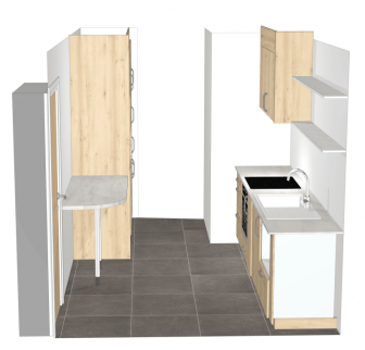 Plan cuisiniste pour l'installation d'une cuisine équipée - Valence 26000