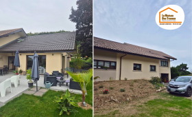 La Maison des Travaux Bassin Genevois, extension maison Douvaine, rénovation maison Haute-Savoie, courtier en travaux Bassin Genevois, extension lumineuse Annemasse