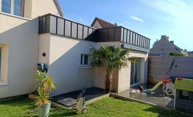 Nouvelle toiture sur l'extension