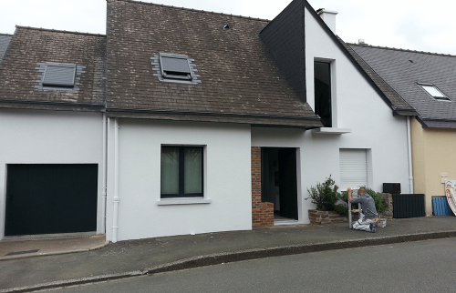 Ravalement de façade d’une maison à Alençon