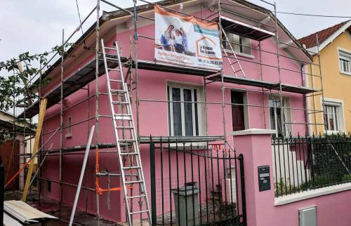 Ravalement de Façade Lyon Bron - Maison avant travaux