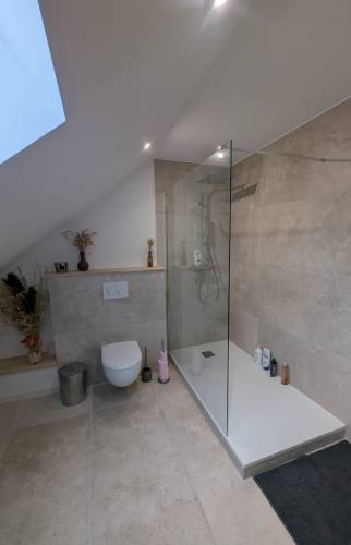 aménagement salle de bain après travaux 