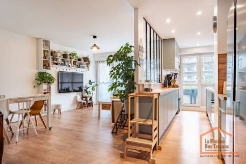 ouverture de la cuisine sur le salon Le Plessis-Robinson