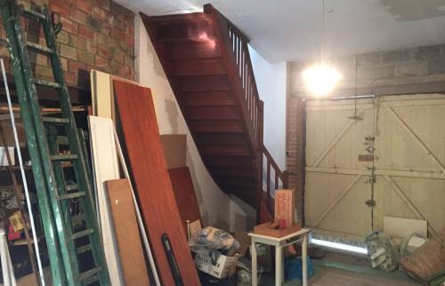 Garage transformé en cuisine Le Chesnay