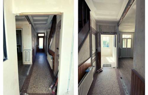Rénovation du couloir et de l'entrée 