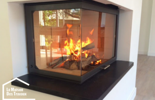 Installation d'une cheminée à foyer fermé