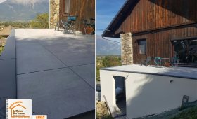 La Maison des Travaux Albertville Moûtiers, rénovation terrasse Savoie, construction carport Savoie, dalles sur plots Savoie, courtier travaux Savoie