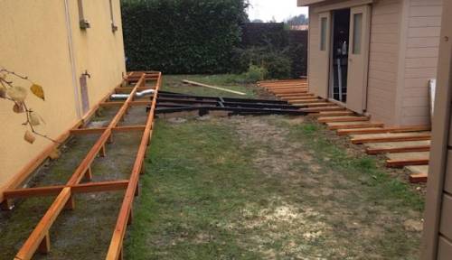 Aménagement d'une terrasse près de Morlaix (29)