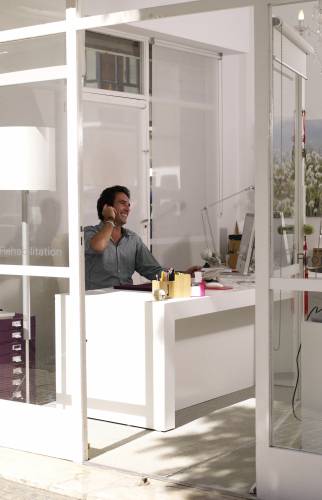 Rénovation d’une agence immobilière suite au changement d'enseigne à Cholet