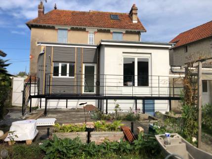 Pose de l'isolation par l'extérieur (Calvados)