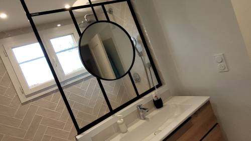 Détail verrière et miroir