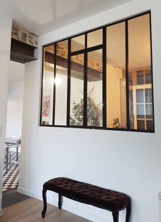 Verrière Passe-plat entre la cuisine et le salon