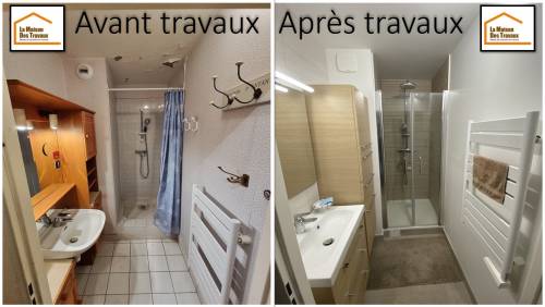 Seconde salle de bain avant et après travaux (Brunoy 91800)