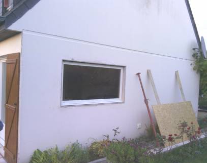 Pose de baie vitrée PVC Verre sécurisé