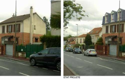 Surélévation d'une maison à Suresnes