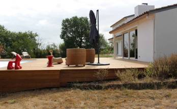 Nouvelle terrasse bois surélevée