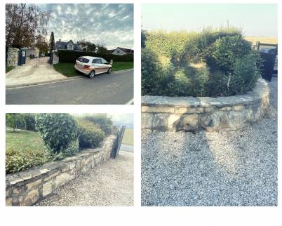 Restauration d'un mur en pierre