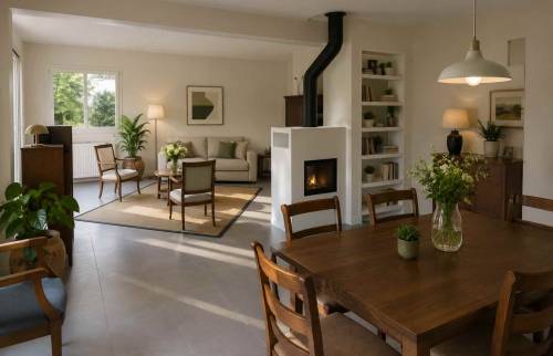 extension de maison en bois à Craponne 69290 Travaux finis intérieur