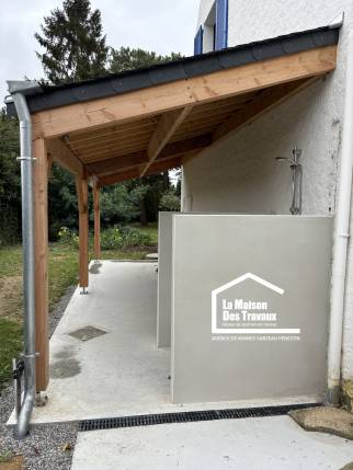 Construction preau bois Penestin