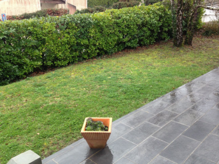 Avant les travaux de prolongement de terrasse