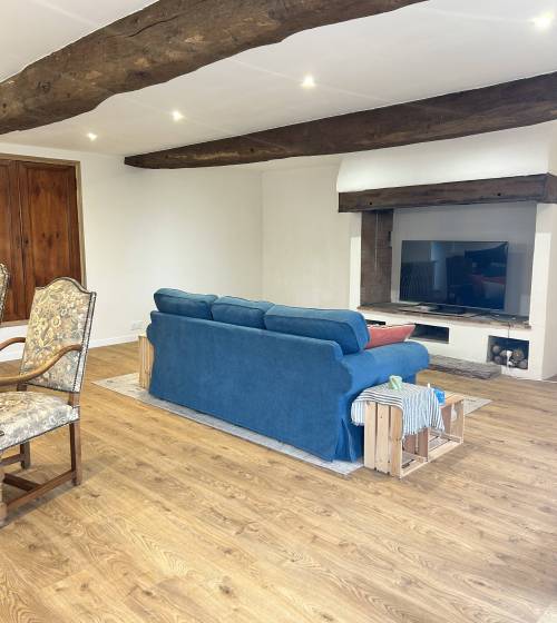 Pièce de vie rénovée et optimisée à La Guerche-de-Bretagne