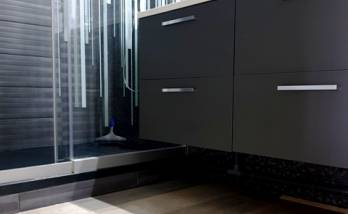 Salle de bain noire Haguenau