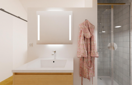 projection 3D salle d'eau