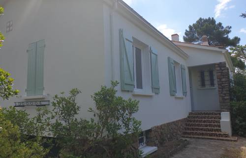 Ravalement total de la maison - Vue sur l'entrée