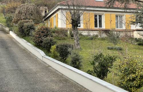 Chantier terminé : une belle murette