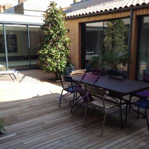 Construction d'une maison originale, Cholet - Terrasse