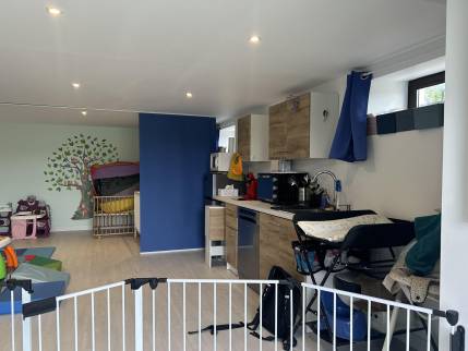 Fleurieu sur Saone (69250) : Aménagement du garage en espace d'activité / salle de jeux pour une assistante maternelle