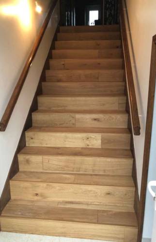 Rénover un escalier en bois à Deauville