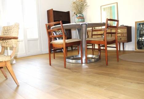 Remplacement de sol dans salon Craponne