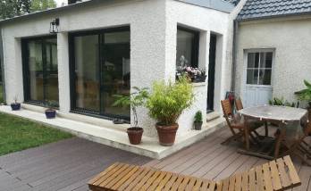 Agrandissement de maison avec toit en Zinc en Essonne