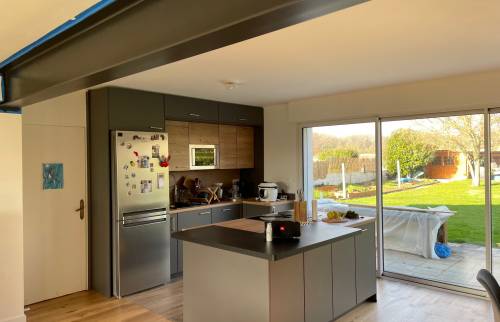 Rénovation et agrandissement d'un salon au Bignon