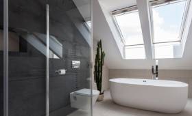 Création de salle de bain sous pente