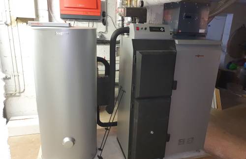 Mise en place du nouveau système de chauffage 