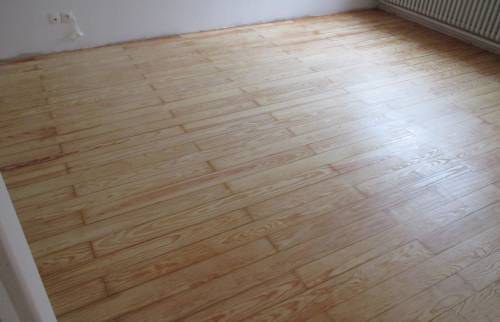 ponçage et vitrification parquet massif à Guebwiller