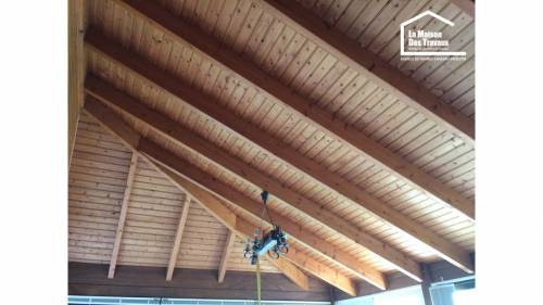 AVANT Rénovation de plafond La Maison des Travaux Vannes