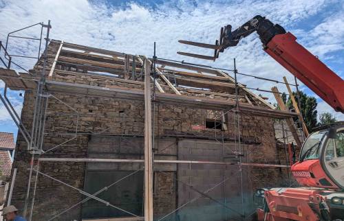 travaux de rénovation de grange