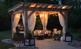 Construction d'une pergola en bois à Fourqueux