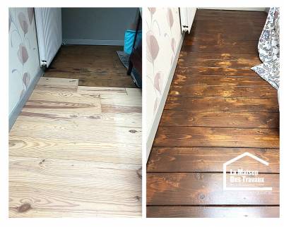 remise à neuf d'un parquet bois usé